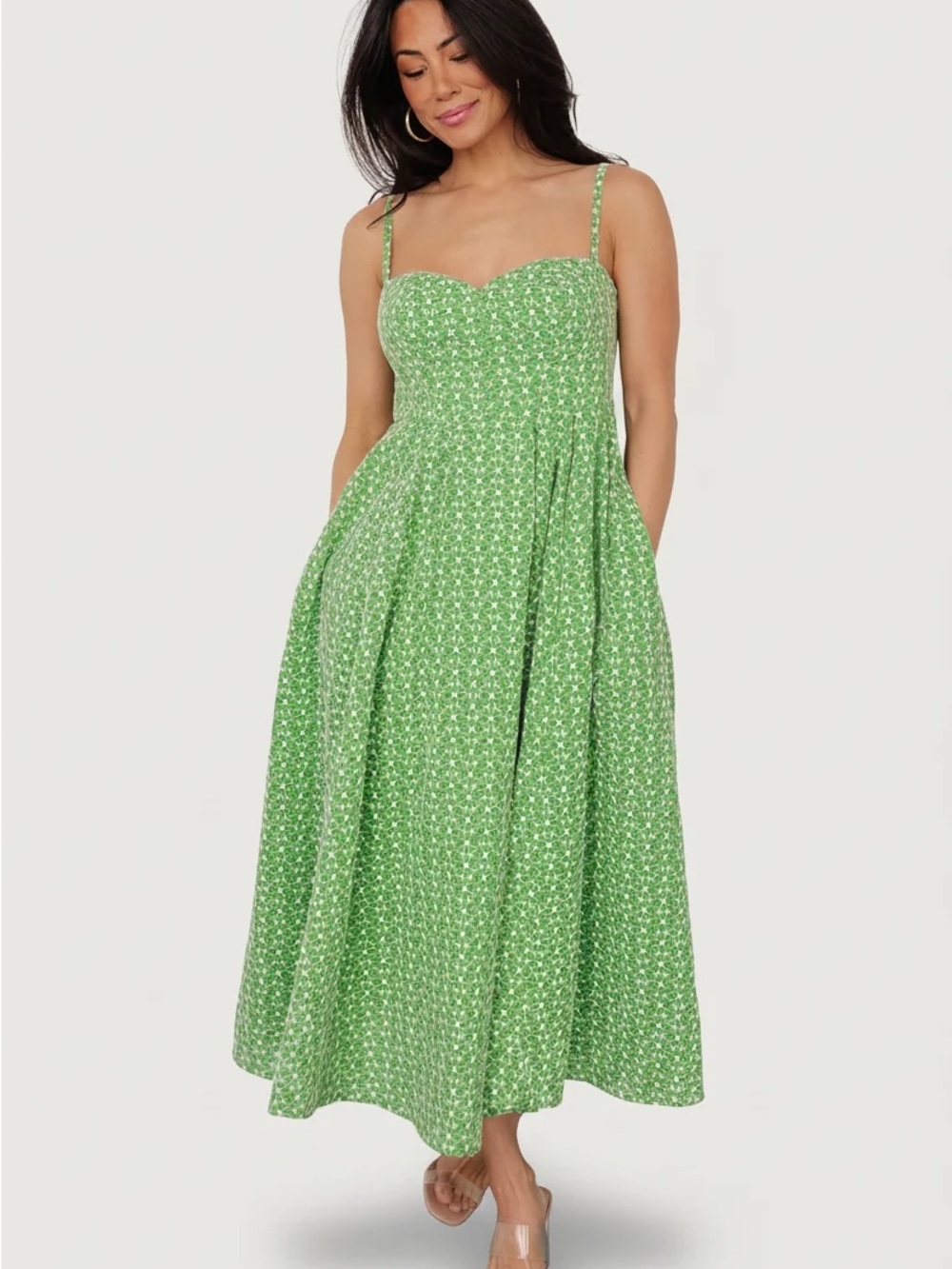 Gracelyn Embroidered Sweetheart Dress